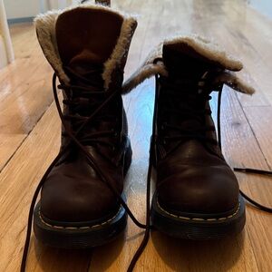 Dr Martens WinterGrip Fur-Lined Lace-Up Boots